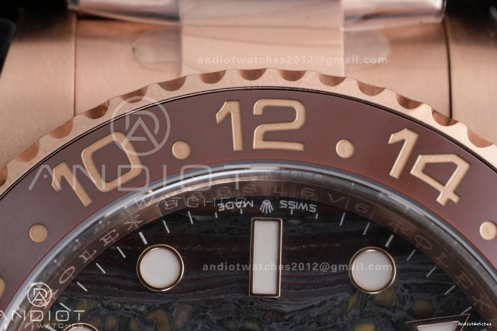 on Sh 861 Durable Dial RG Master GMT Best Iron ARF II Oyster Bracelet CHNR Edition Tiger 126715 0425